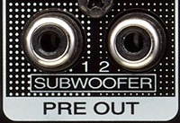Duale Subwoofer-Ausgänge