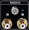 Entrée phono pour le support Platine